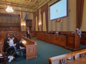 Wystapienie społecznego doradcy prezydenta Wrocławia ds. osób z niepełnosprawnościami Pana Michała Piechela